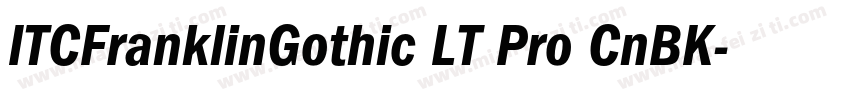 ITCFranklinGothic LT Pro CnBK字体转换